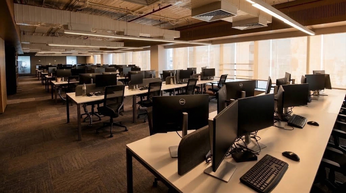 Open-plan custom office